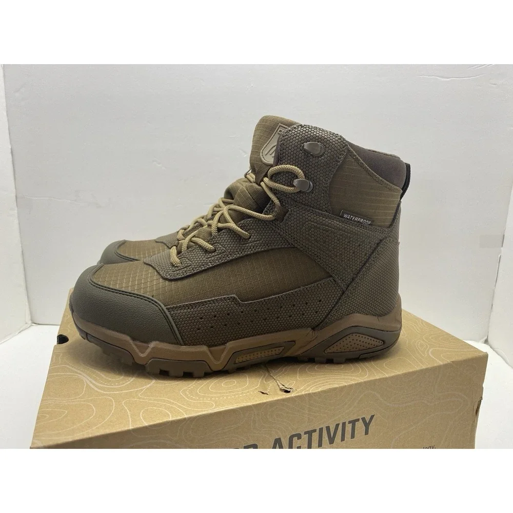 Coostar Men's Waterproof Mid Hiking Boots Dark Brown‎ US 9.5